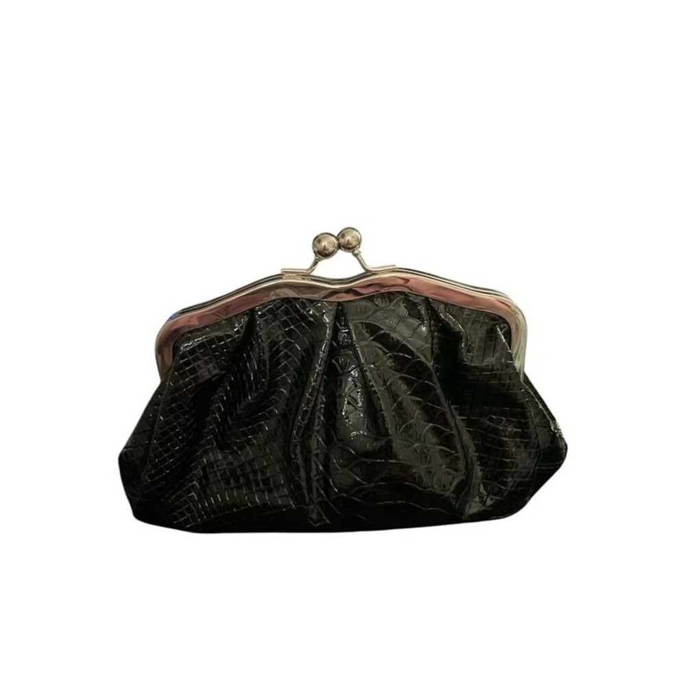 Apt 9 NWOT black/silver small kiss lock Crossbody/clutch bag